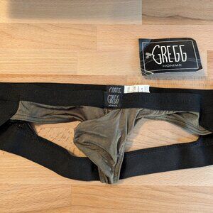 Gregg Homme Jock-Thong Hybrid - Sexy Men's Army Green Brief